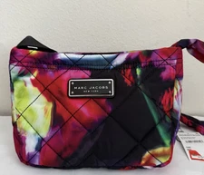 NWT Marc Jacobs Floral Print Quilted Nylon Crossbody Bag MSRP $195.00
