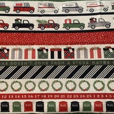 Fabric Riley Blake Designs Christmas Delivery C7337 Cotton Fabric 42  x42  