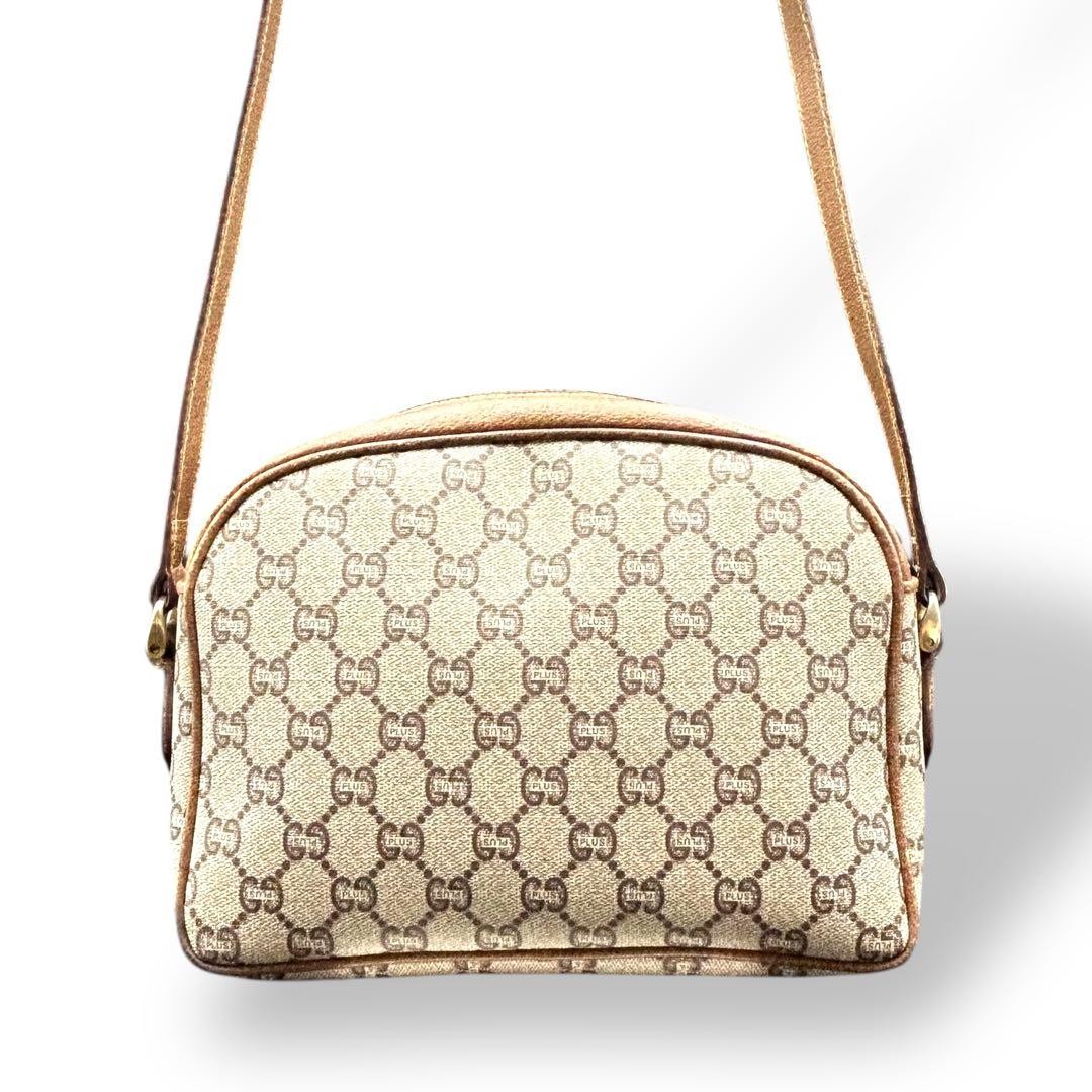 Rare GUCCI Shoulder Bag PVC GG Pattern Beige Japan C-251116-16 thumbnail 3
