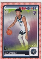 2023-24 NBA HOOPS ** ORANGE BORDER ** RC JAYLEN CLARK TIMBERWOLVES ROOKIE z6059