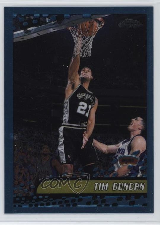 2001-02 Topps Chrome Tim Duncan #30 HOF 0o69