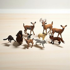 Collectible Woodland Animal Plastic Figurines Set