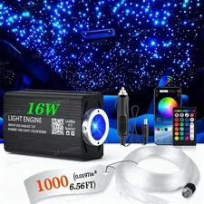 1000PC Car Home Headliner Star Light Kit Roof Twinkle Ceiling Lights Fiber Optic