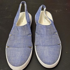 Vintage Women's Grasshoppper Calypso Denim Slingback Poplin