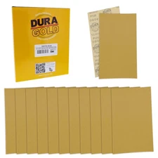 5" x 2.75" Sandpaper Sheets, 120 Grit - 40 Hook & Loop Sheets - Hand Sanding