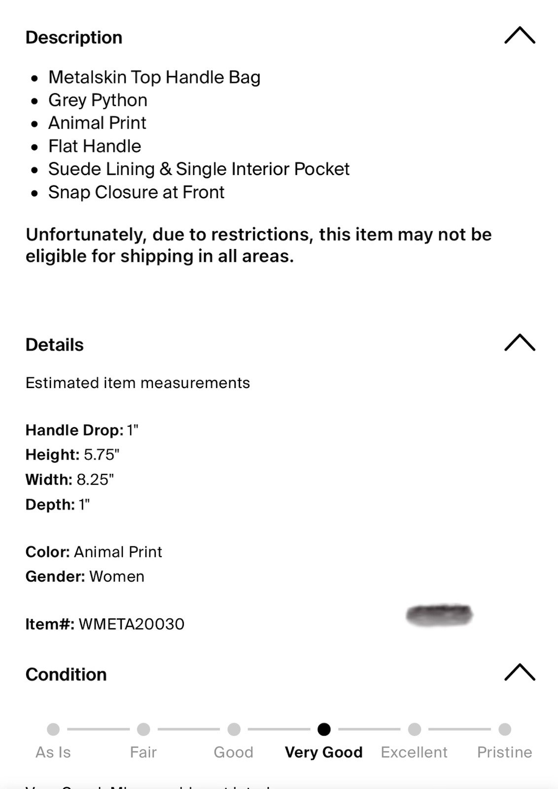 METALSKIN PYTHON Top Handle Handbag - image 7