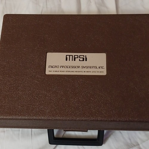 Vintage MPSI Micro Processor Multi Scanner #3818 Case, Manual w/#8480 Extension