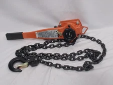 HAUL-MASTER 1-1/2 Ton Lever Manual Chain Hoist Orange