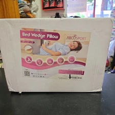 ABCOSPORT BED WEDGE PILLOW SLEEP RELAX COMFORT NEW MEMORY FOAM NECK BACK HEALTH