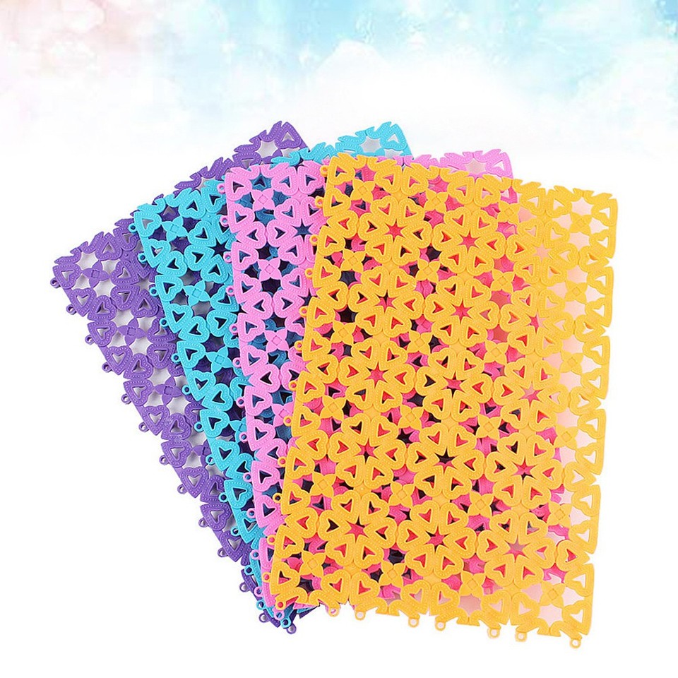 4 Pcs Small Animal Pad Large Floor Mats for Rabbits Non-slip Dog Cage ...