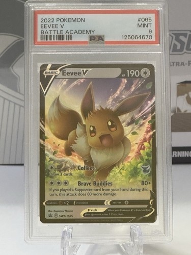 Eevee V graded PSA 9 for sale on eBay