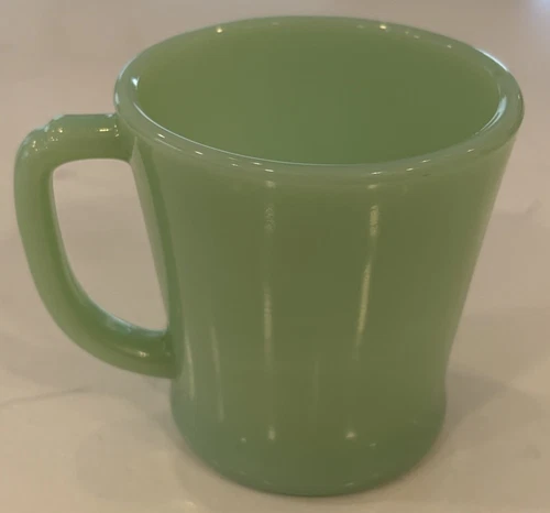 Anchor Hocking Fire King Jade-ite Coffee Mug D Handle Vintage Green