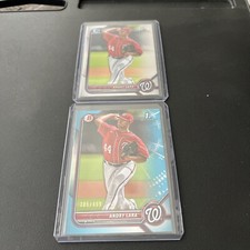 2022 Bowman Baseball Andry Lara 1st #/499 Sky Blue Card no.BP-70 & Chrome Base