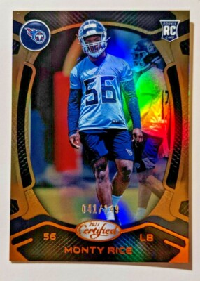 2021 CERTIFIED MIRROR BRONZE RC MONTY RICE 041/249 | eBay
