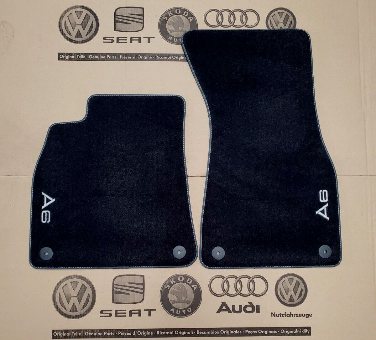 3W Vloermatten & Cargo Liner Custom Fit voor 2019-2024 2025 Audi A6 S Sedan-Avant C8 4K, TPE All Weather Floor Liner voor Audi A6 1e en 2e Rij Volledige Set Automatten Kofferbakmatten