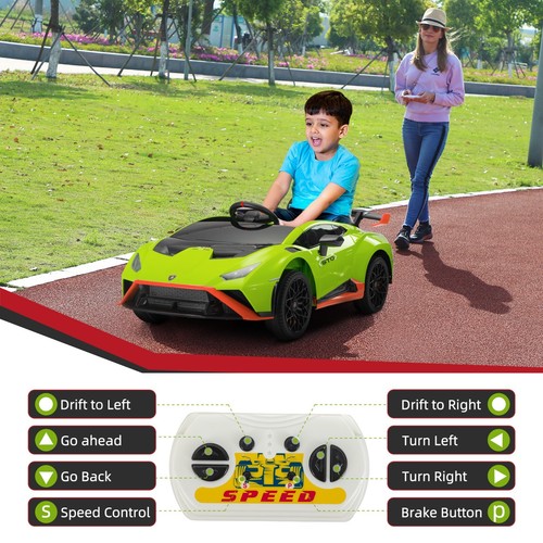 12V Lamborghini STO Ride-On Car for Kids Electric Ride On Toy with 360° Drifting - Picture 11 of 13