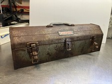 Vintage Craftsman 20 Tombstone Hip Roof Steel Tool Box Wcrown Logo Vintage Craftsman 20 Tombstone Hip Roof Steel Tool Box Wcrown Logo