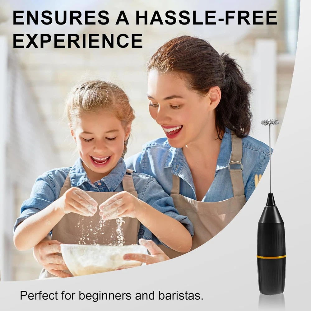 Milk Frother Handheld,Mini Drink Mixer and Coffee Blender Frother for Coffee Bar