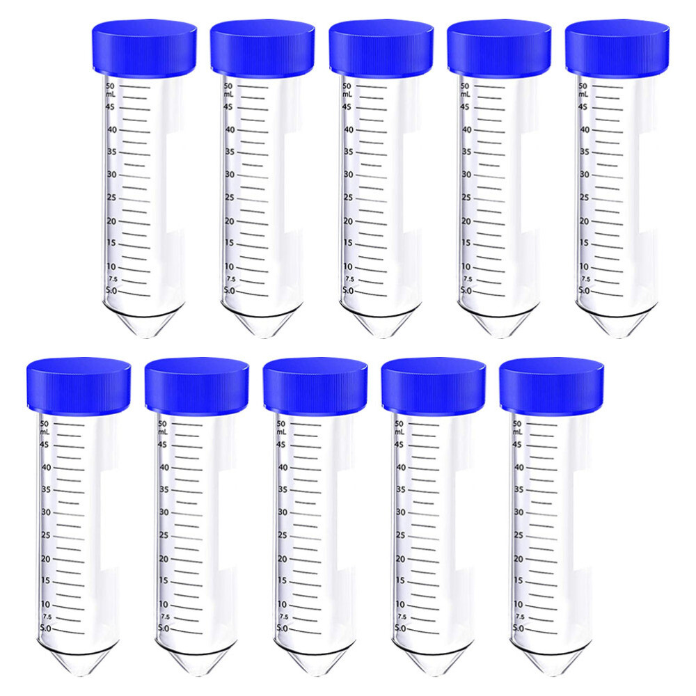 50pcs Plastic Centrifuge Tubes Falcon Tubes 50ml Ultracentrifuge Tubes Test Tube eBay