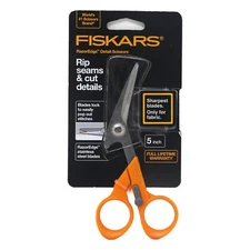 Fiskars RazorEdge 5" Fabric Shears & Seam Ripper for Cutting, BRAND NEW