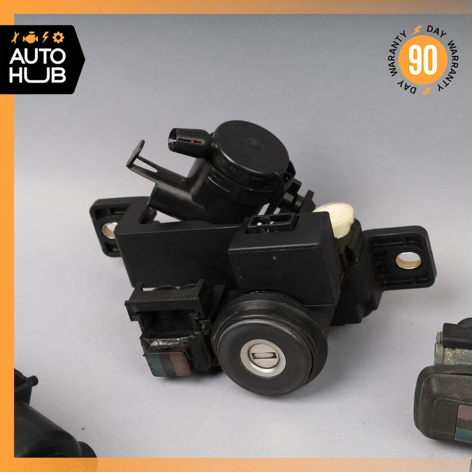 90-95 Mercedes R129 SL320 SL500 Interruptor de encendido de dirección Maletero Cerradura de puerta Juego de llaves Foto 3 de 4