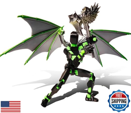 T13 Action Figure Set, 3D Printed Multi-Jointed Movable Robot Dummy Set Lucky
