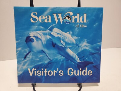 Sea World Of Ohio 1996 Visitors Guide Map Shamu Dolphin Theme Park