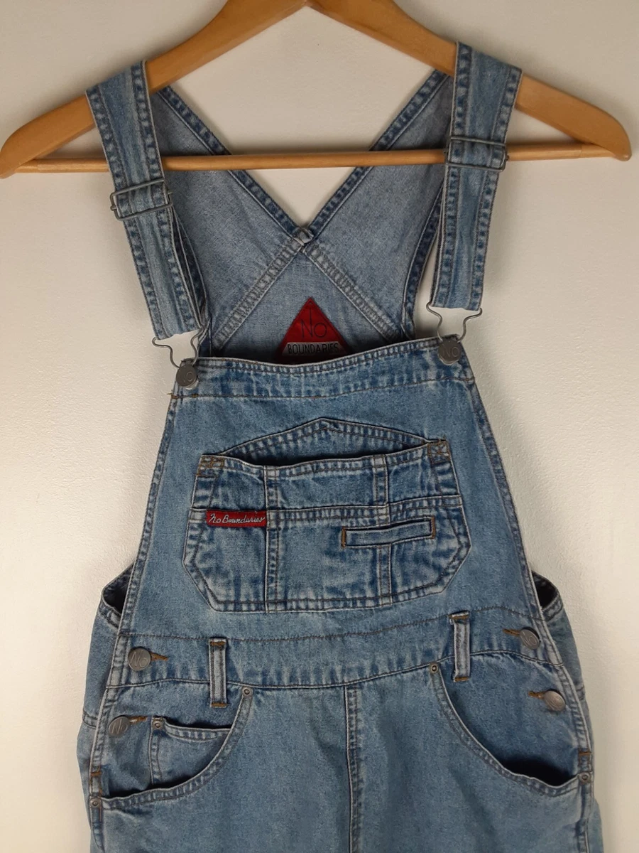 Denim short overalls for juniors cheap