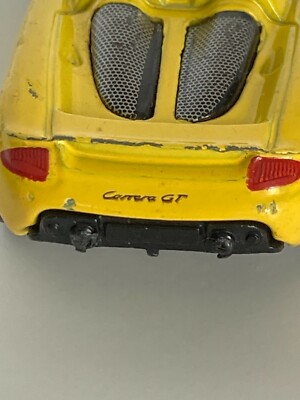 Hot Wheels Porsche Carrera GT Yellow Sports Red Tinted Windows Two