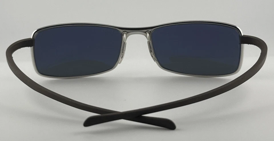 Auténticas gafas de sol Tag Heuer de borde completo TH 2017 plateadas/marrones flexibles templos Francia Foto 4 de 4