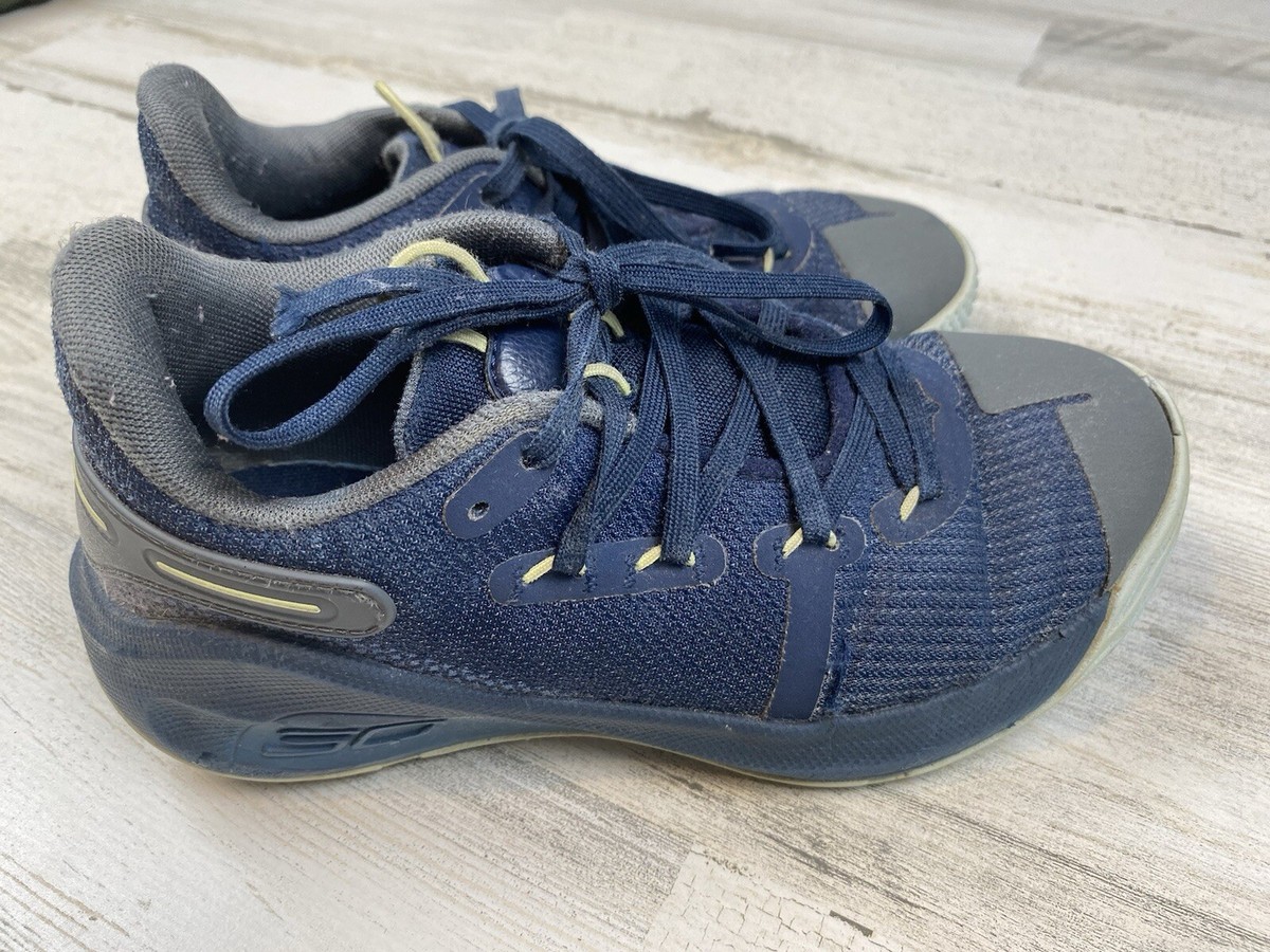 Under Armour Steph Curry In The Town Boy's Size 3Y Shoes Sneaker Blue