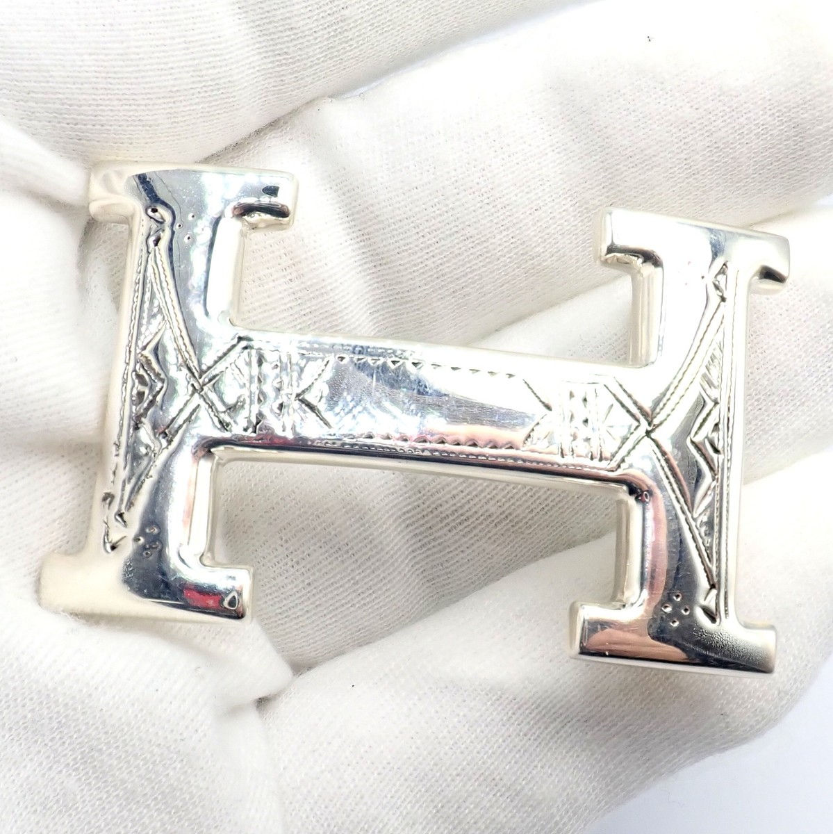Hermes As de Coule Narrow Belt Buckle Silver Brand s-l400.jpg main image 3