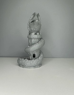 3D-gedruckter Würfelturm ''Keeper of the Ruins'' für Rollenspiel und Tabletop