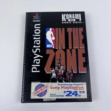 NBA In The Zone Konami (Sony PlayStation 1, 1995) PS1 Long Box Retro Video Game