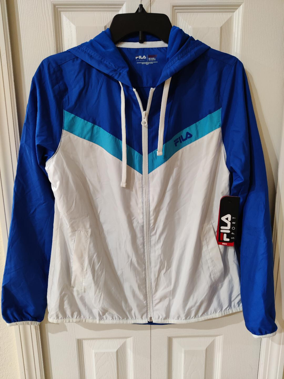 Giacca frangivento Fila Sport Live in Motion donna cerniera poliestere nuova con etichette xsmall