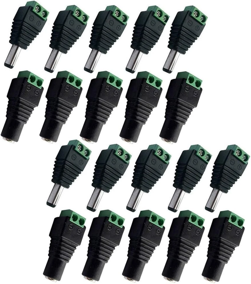 X10 DC Power Cable12V 5A 5.5x2.1mm Male Female 18AWG Pure Copper CCTV LED Router - Image 4 of 4