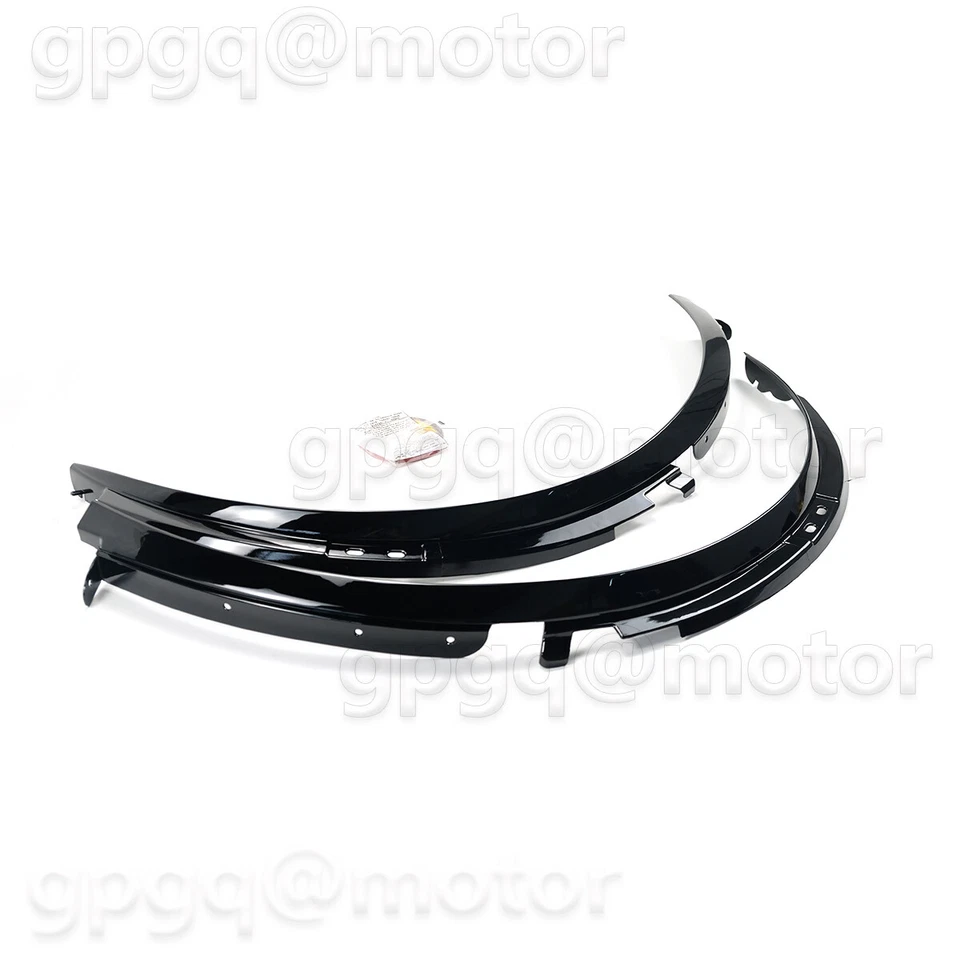 For Corvette C7 Z06 2014-2019 1 Pair Glossy Black Front Wheel Trim Fender Flares - Image 2 of 4