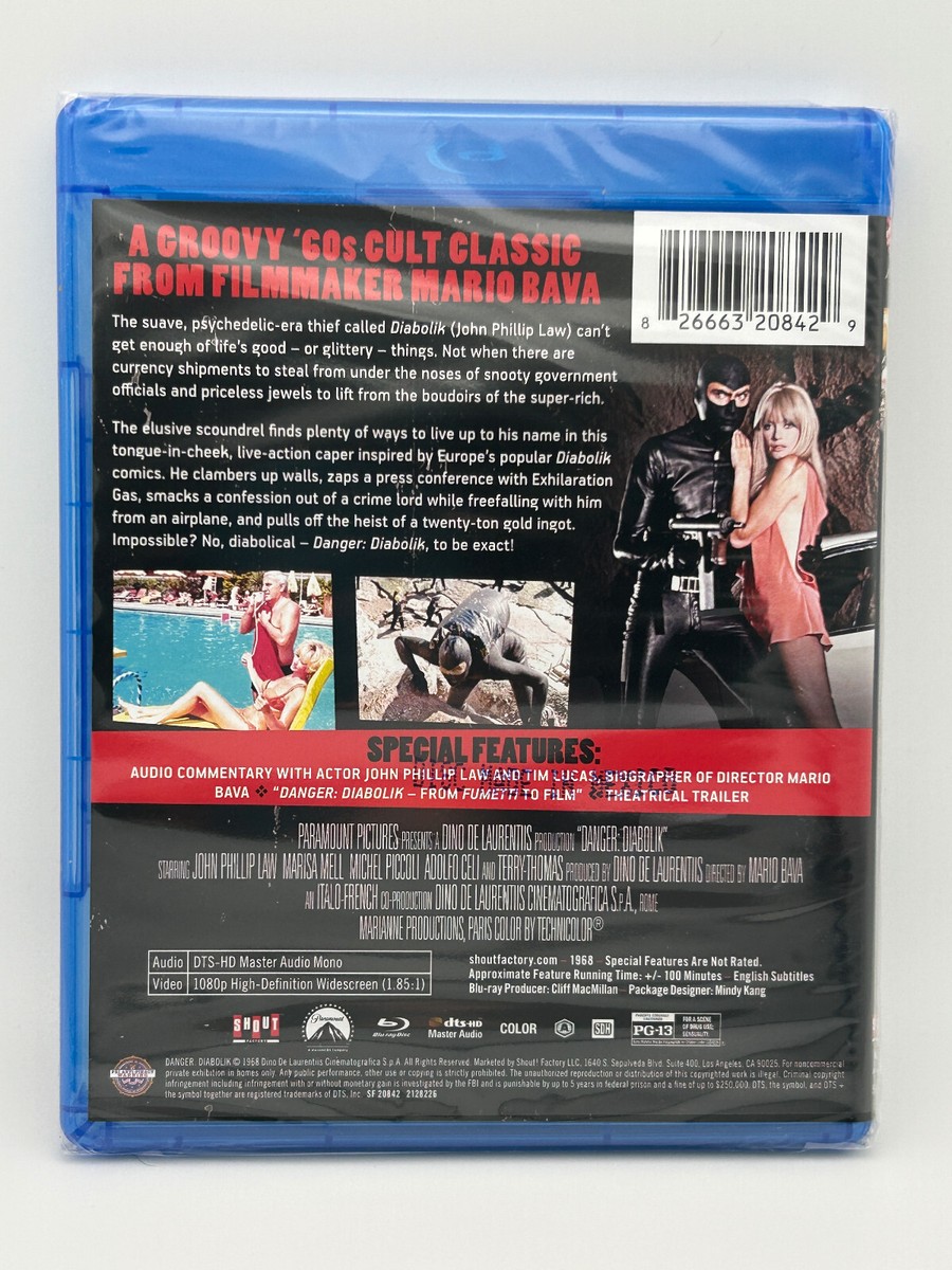 Danger: Diabolik (1968) Blu-ray Shout Factory Mario Bava