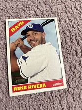 2015 Topps Heritage High Number #644 Rene Rivera  Tampa Bay Rays