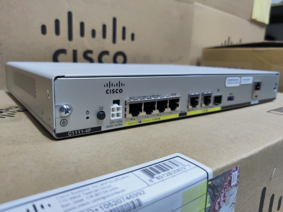 C1111-4P Cisco ISR 1100 4 Ports Dual GE WAN Ethernet 889728058797