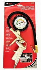 ATE PRO 220 PSI LOCK ON TIRE CHUCK INFLATOR WITH AIR PRESSURE GAUGE GUAGE #12063
