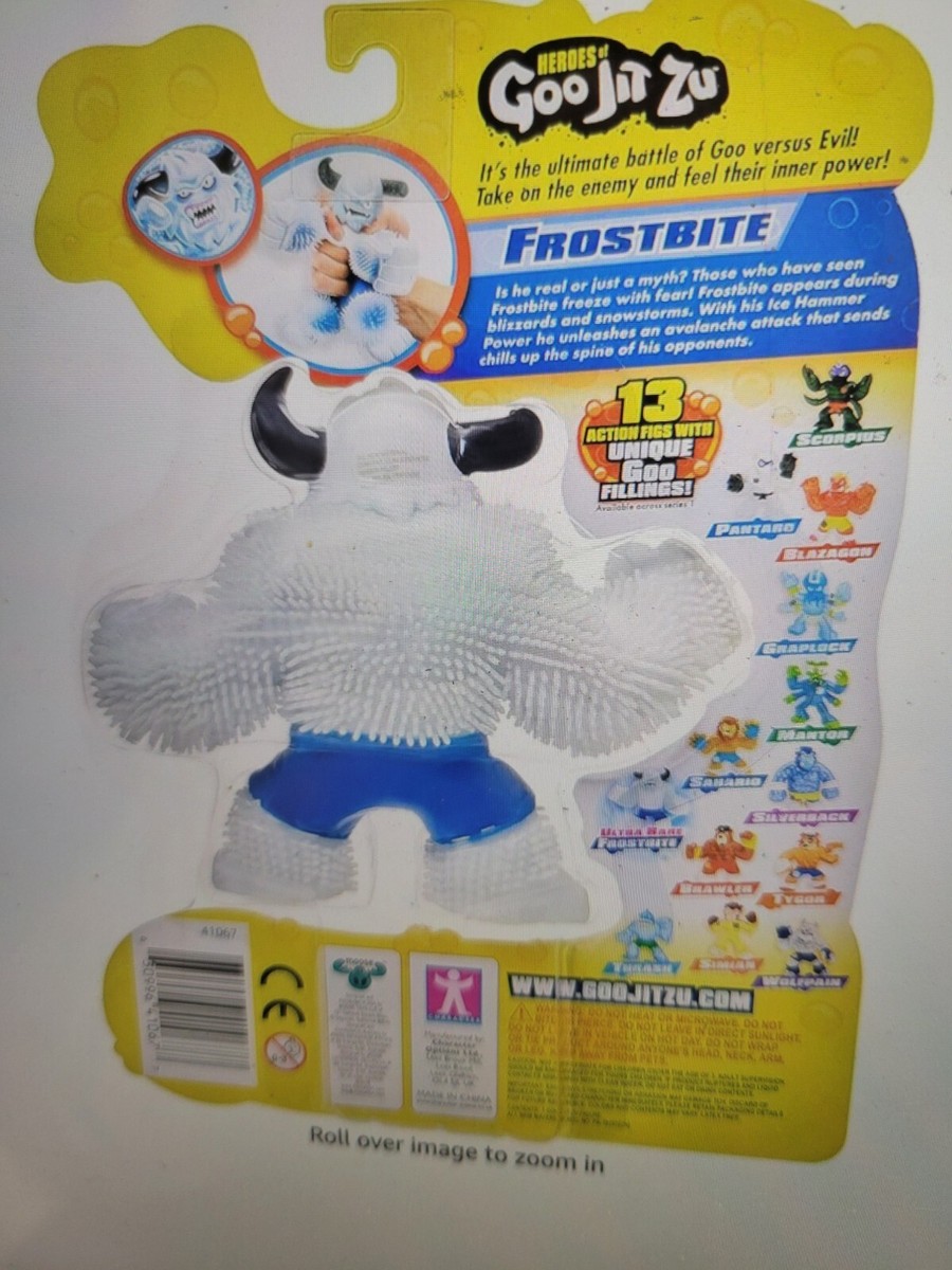 heroes of Goo JIT Zu Ultra RARE Frostbite Yeti 100 Authentic Fast