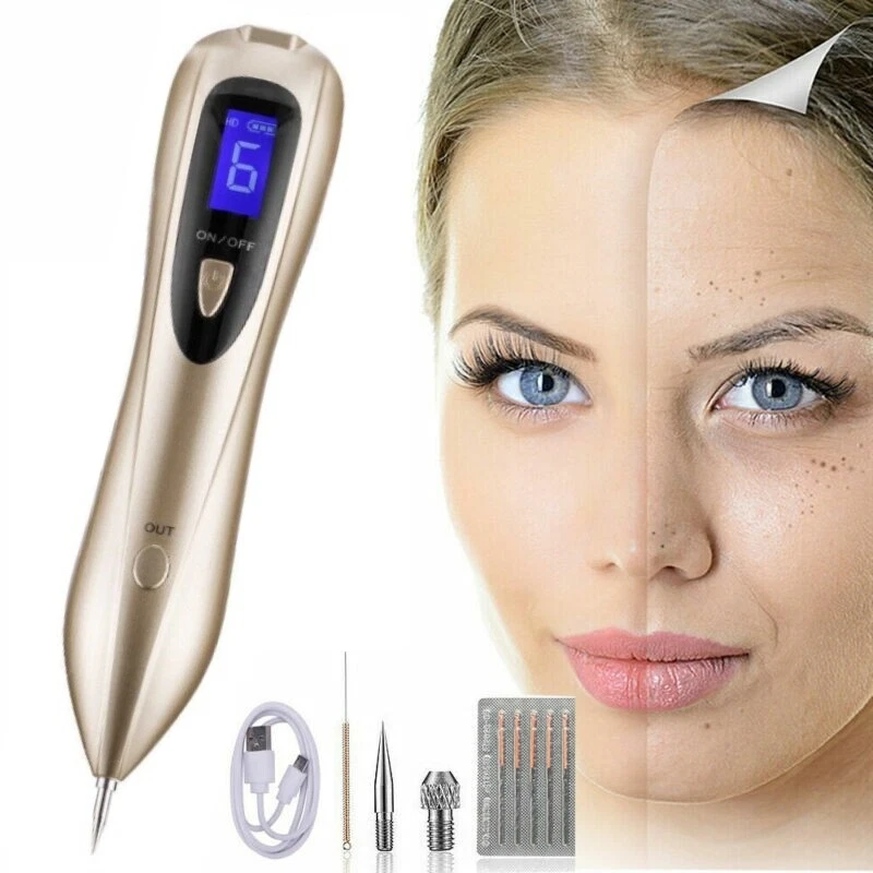 9 Speed Level USB LCD Laser Plasma Pen Face Freckle Dark Spot Tattoo Removal US - Image 2 of 4