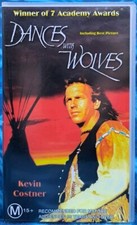 VHS Dances With Wolves 1990 Drama PAL