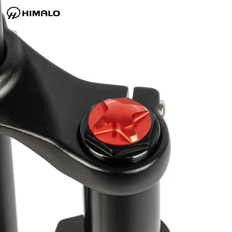 24er Suspension Air Fork Dual rown Shock AbsorberThru Axle 100*15mm for MTB Bike - Image 3 of 4