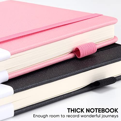 Lined Journal Notebooks with Pen Loop, Hardcover Notebook Journal for Pink - Picture 5 of 7