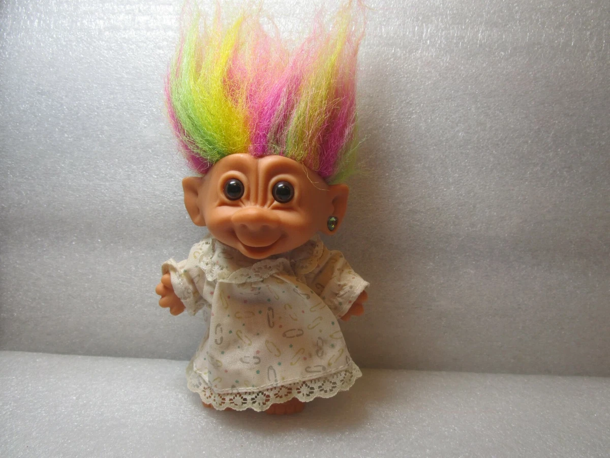Brown top troll wig