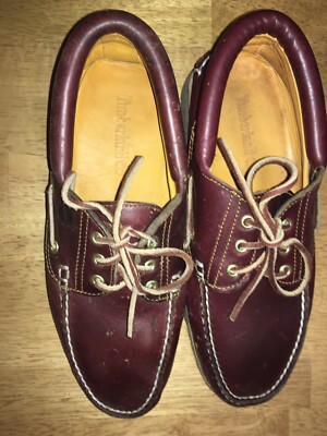 27cm】Timberland 3eye 9m Men's 3-Eye Lug Handsewn Boat Shoe