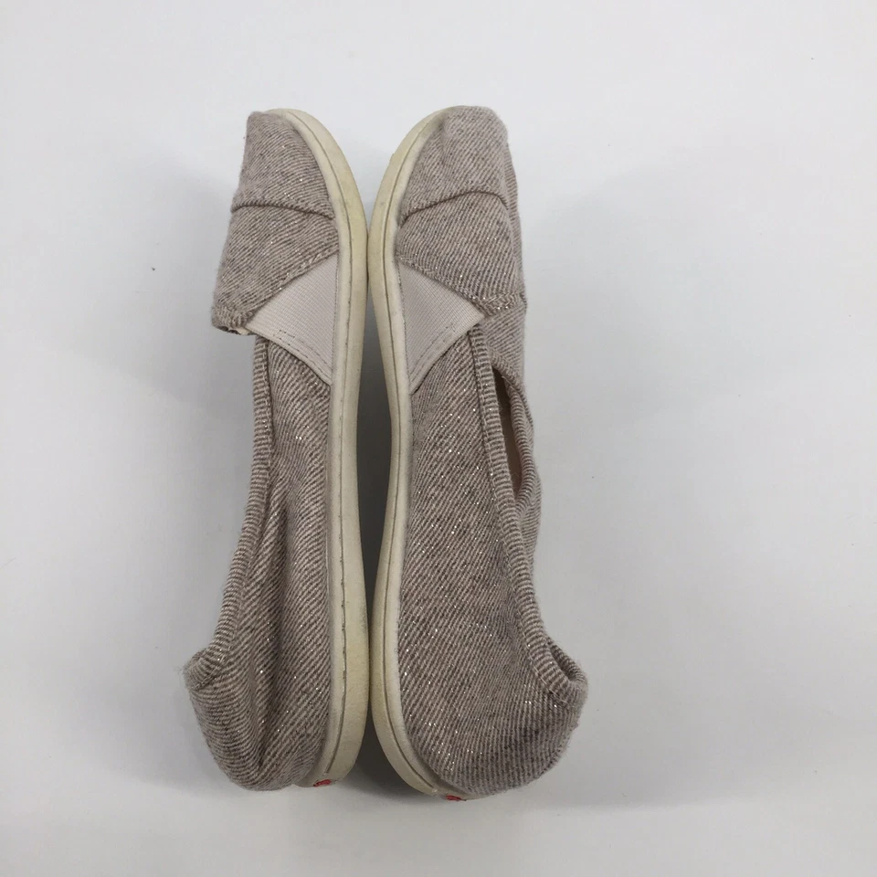 🩰 Mocasines planos de ballet sin cordones Roxy Brody III 8,5 para mujer gris plata informales Foto 4 de 4