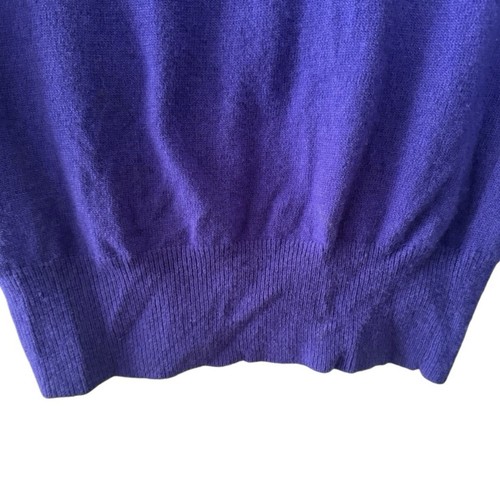 J Crew Cashmere Wool V Neck Lightweight Purple Cardigan Women Size XS Button Up - Picture 8 of 13
